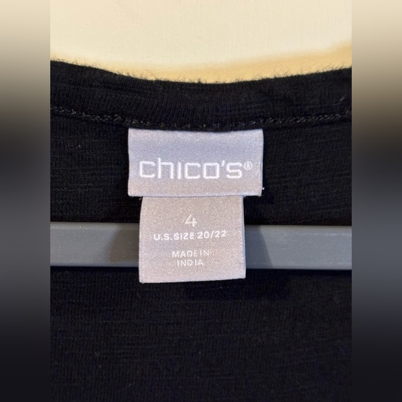 Chico’s Maxi Dress Women’s Size 20/22 Black Relaxed Casual Comfy - Picture 3 of 7